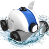 White and Blue Pool Robot Vac