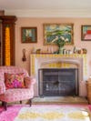 painted fireplace mantel