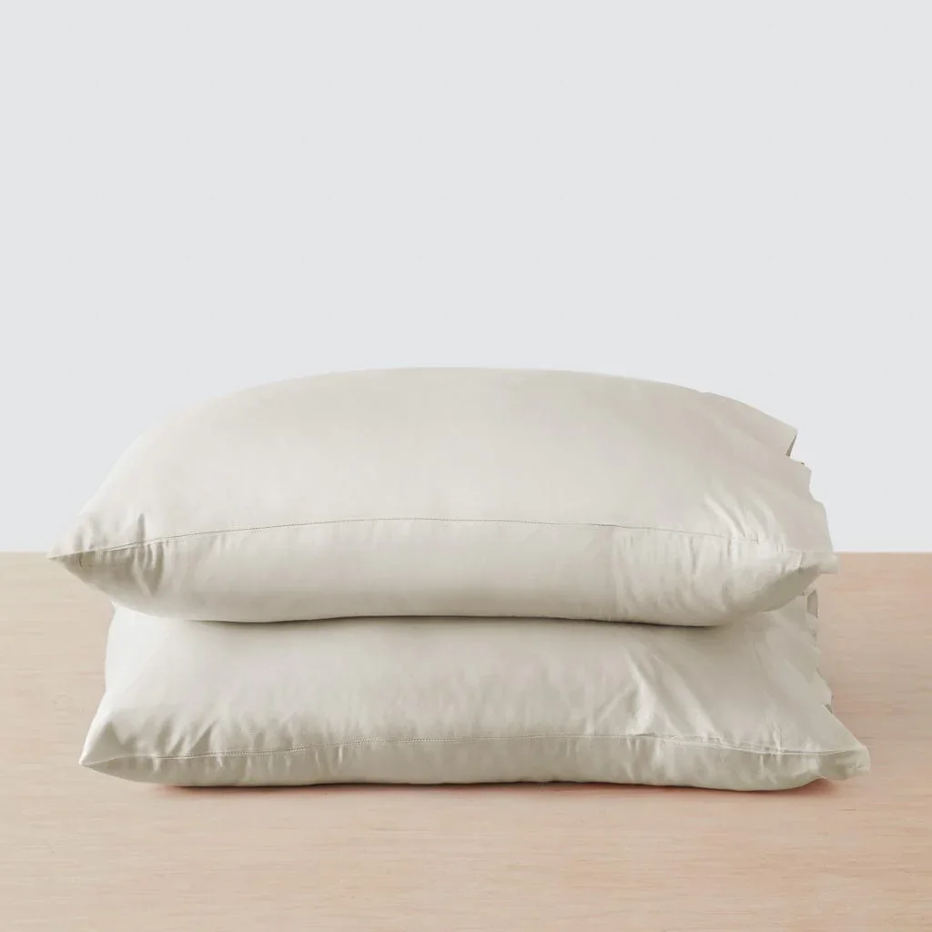 the citizenry organic turkish cotton pillowcases in sand
