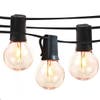 Black Plastic Solar String Lights with Clips