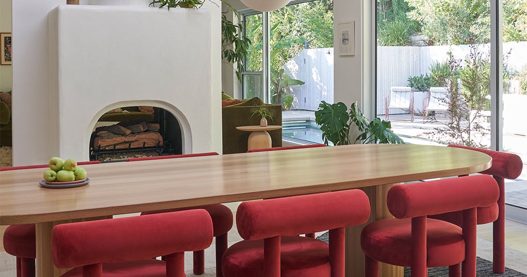 A Sunken Dining Room and Double-Sided Fireplace Bring Openness to This L.A Home