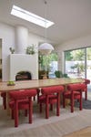 red dining room chairs