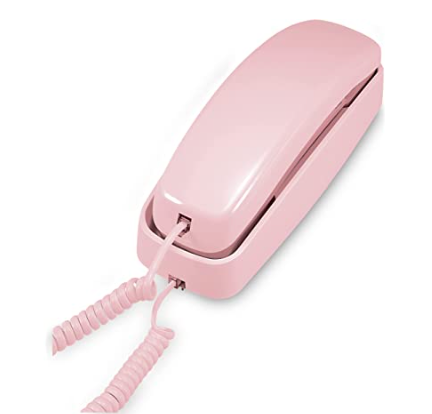pink landline phone