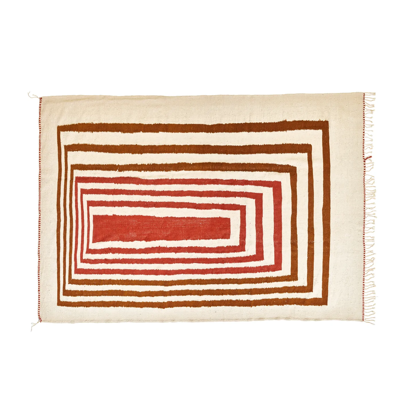 graphic red rug