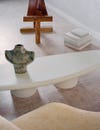 stone white table