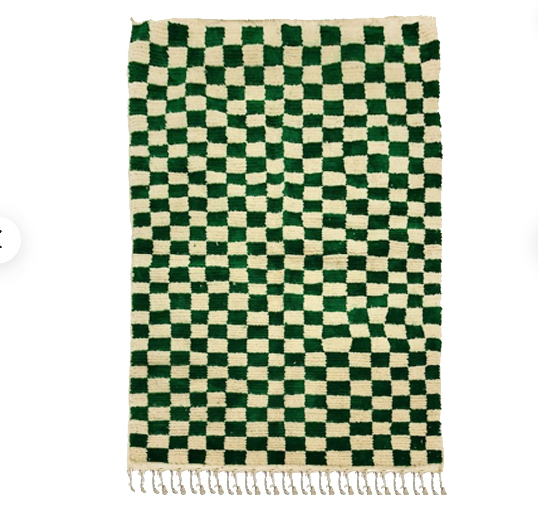 Moroccan checker rug
