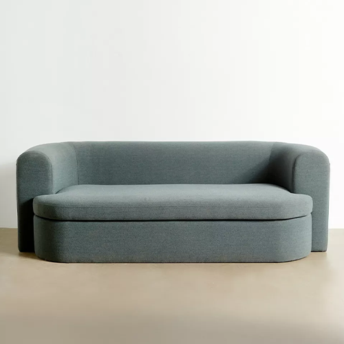 turquoise storage sofa