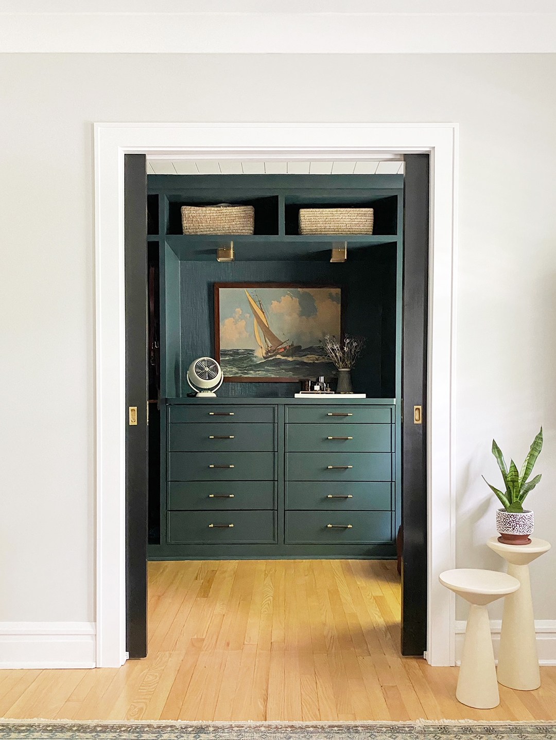 This Green Walk-In Closet in Chicago Only Cost $4,000 | domino