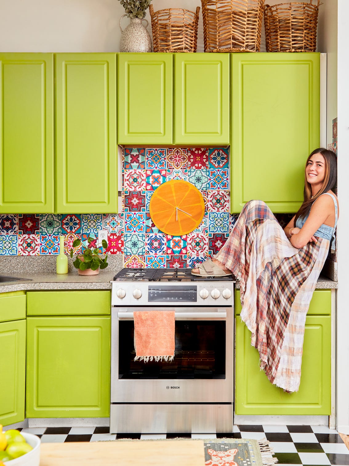 I Designed a Lime Green Kitchen That I Love—But My Followers Hate