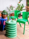 bright green patio furniture