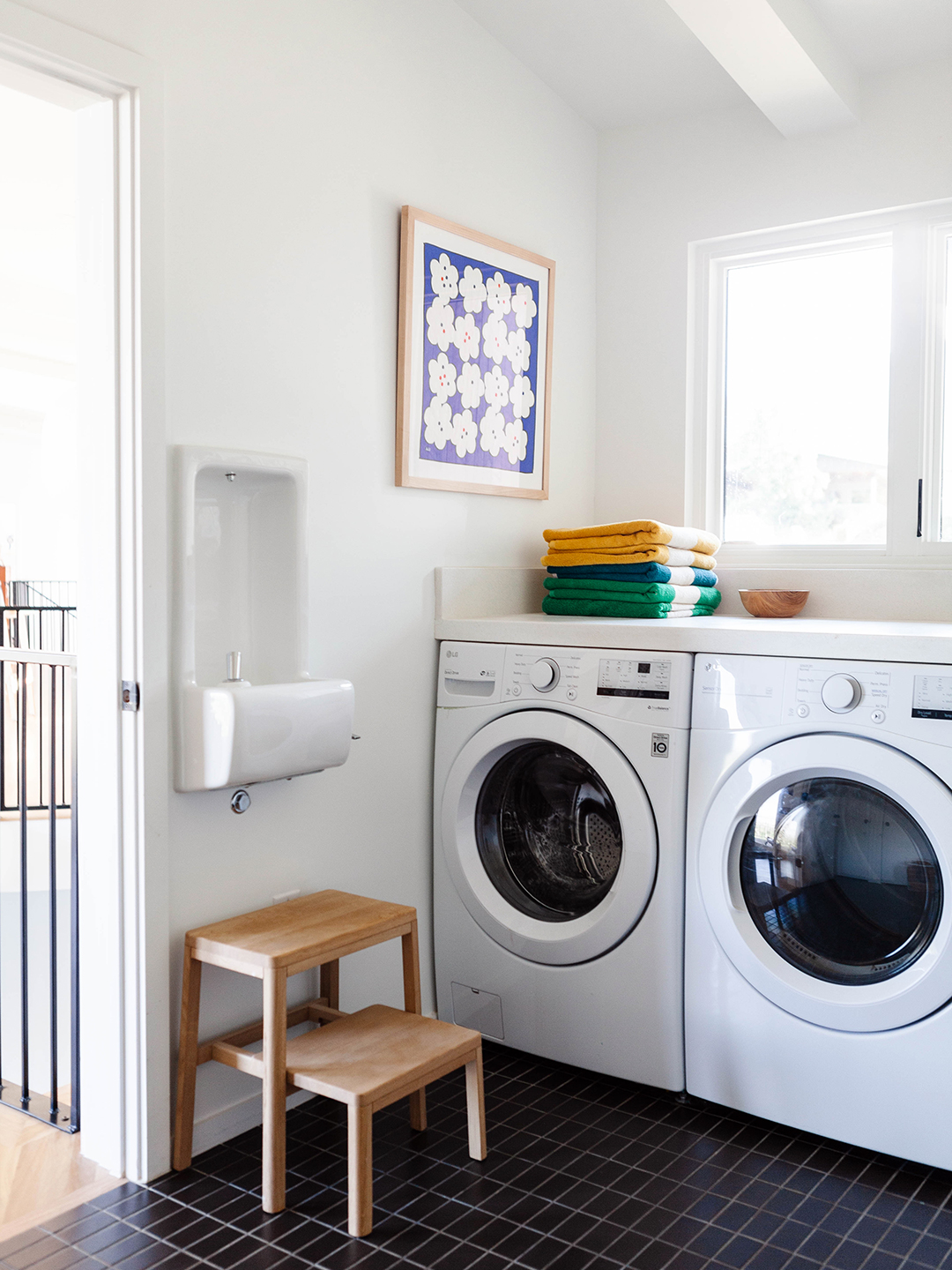 OUR SMALL SPACE LAUNDRY ROOM // — Me and Mr. Jones