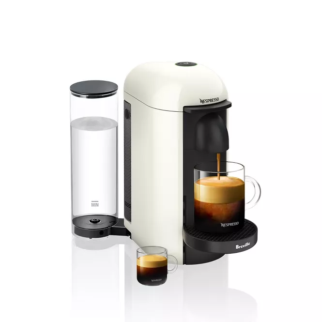 Nespresso VertuoPlus Single-Serve Coffee Maker and Espresso Machine by Breville, White - Hearth & Handâ¢ with Magnolia