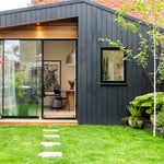 black and wood guest house