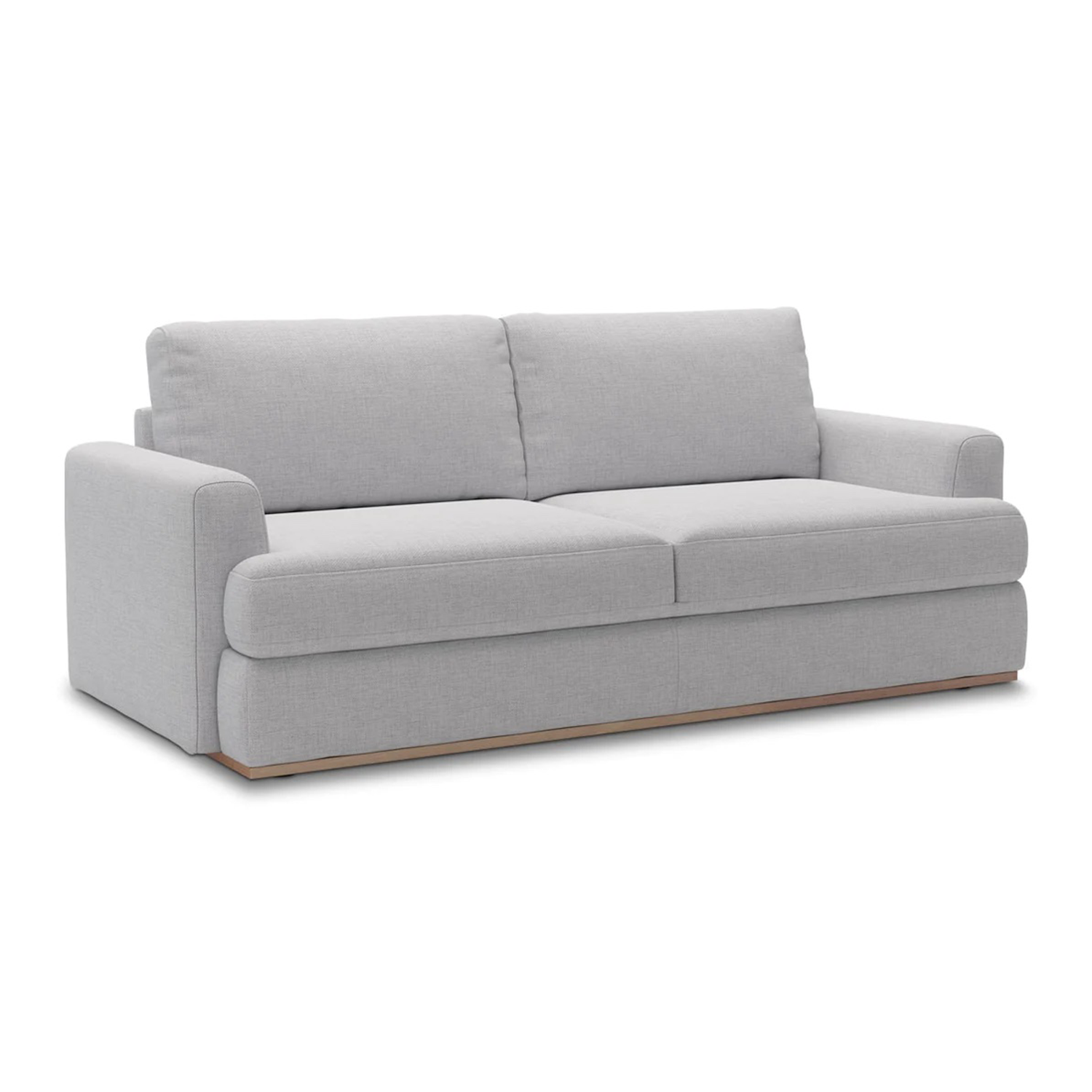 gray two-seater sofa