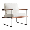 jiexi Modern Boucle Fabric Accent Chair