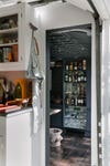 view of bar cabinet