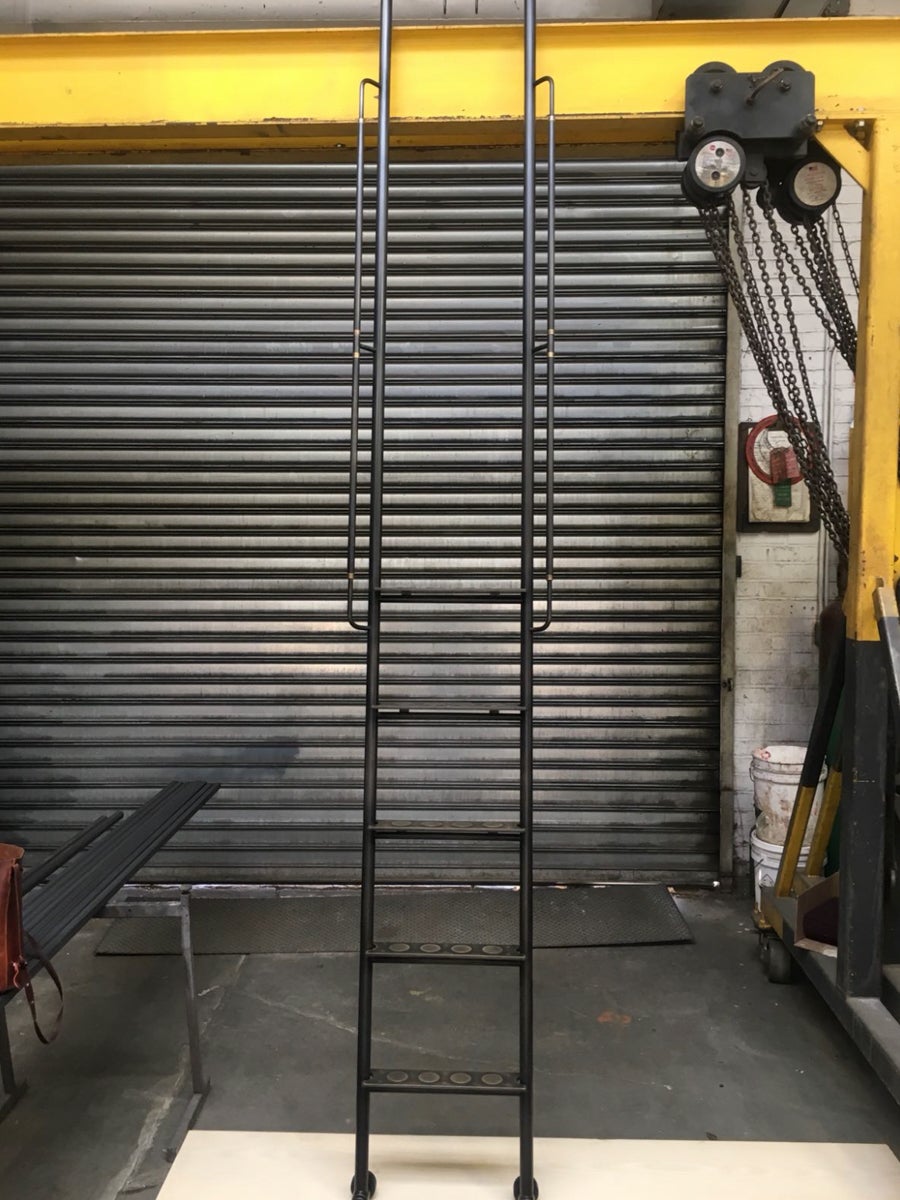 ladder in a garage