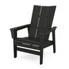 Modern Grand Upright Adirondack Chair in Black