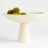 white pedestal bowl