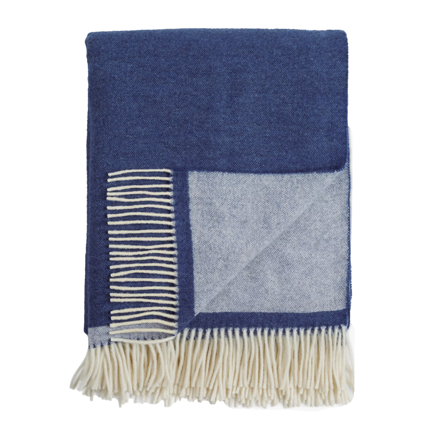 blue throw wool blanket