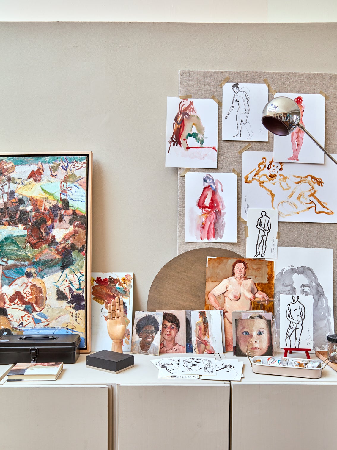IKEA Storage Doubles as a Paint Easel in Jordan Ferney's Apartment