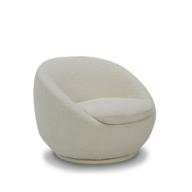 white swivel chair.