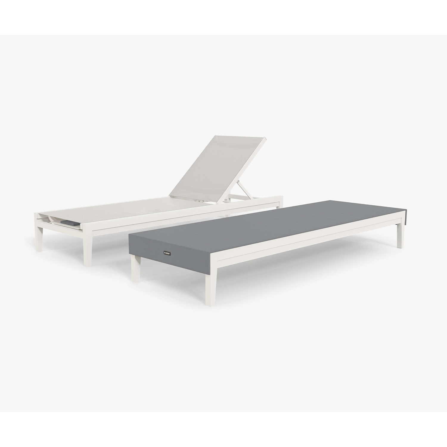 Outer aluminum pool lounger