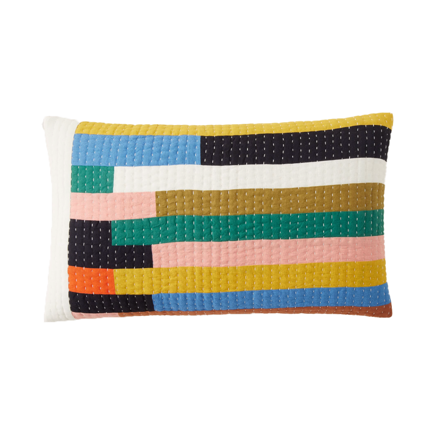colorblock stripe pillow from West Elm