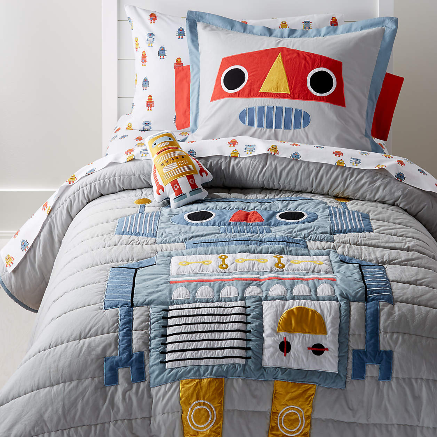 robot bedding crate and barrel