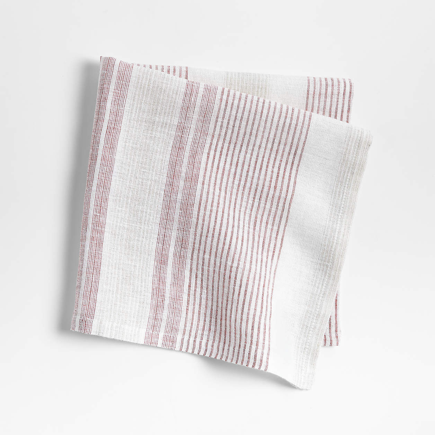 Chesney Rosewood-Striped Linen Napkin