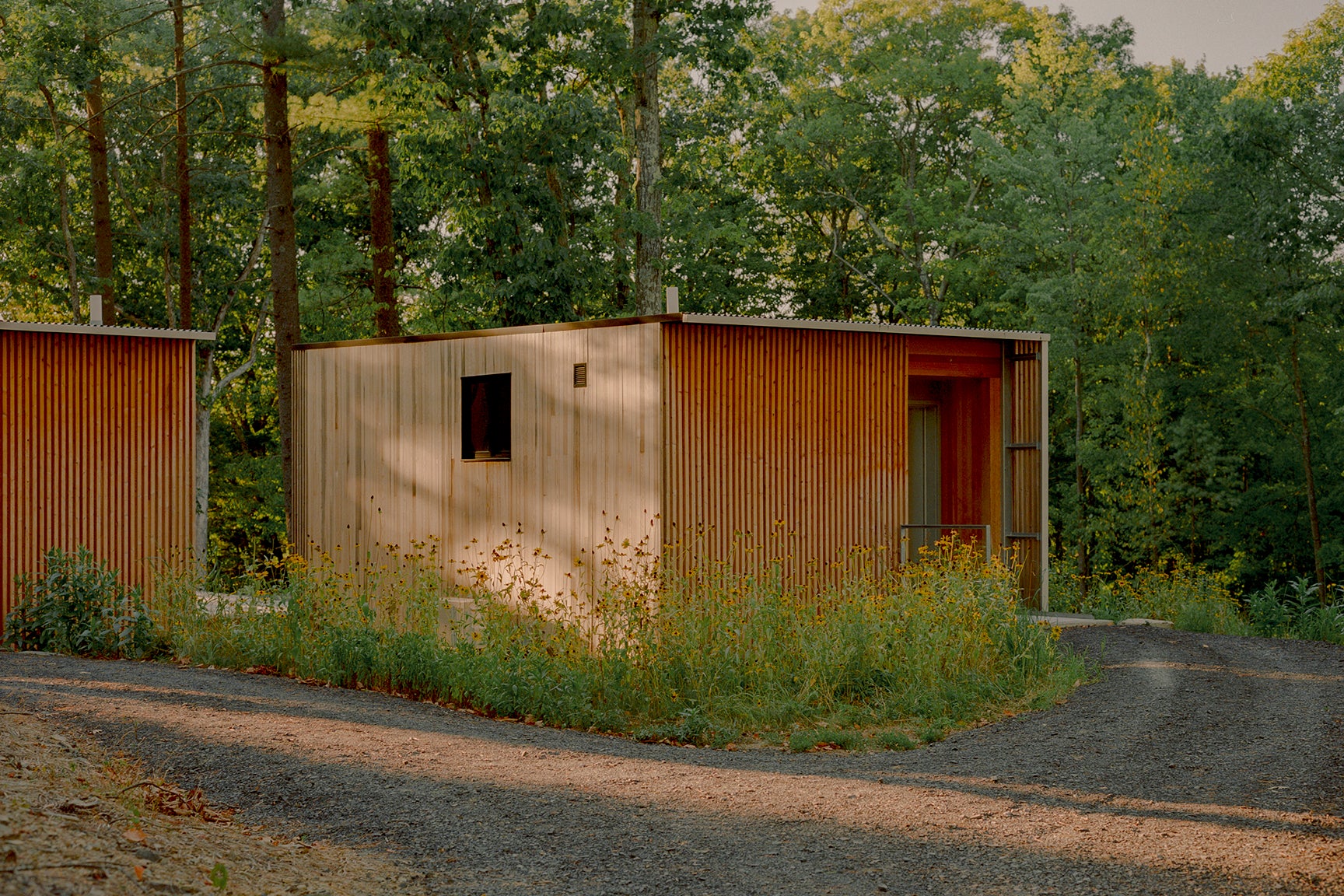 Prefab cabins in the woods