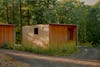 Prefab cabins in the woods