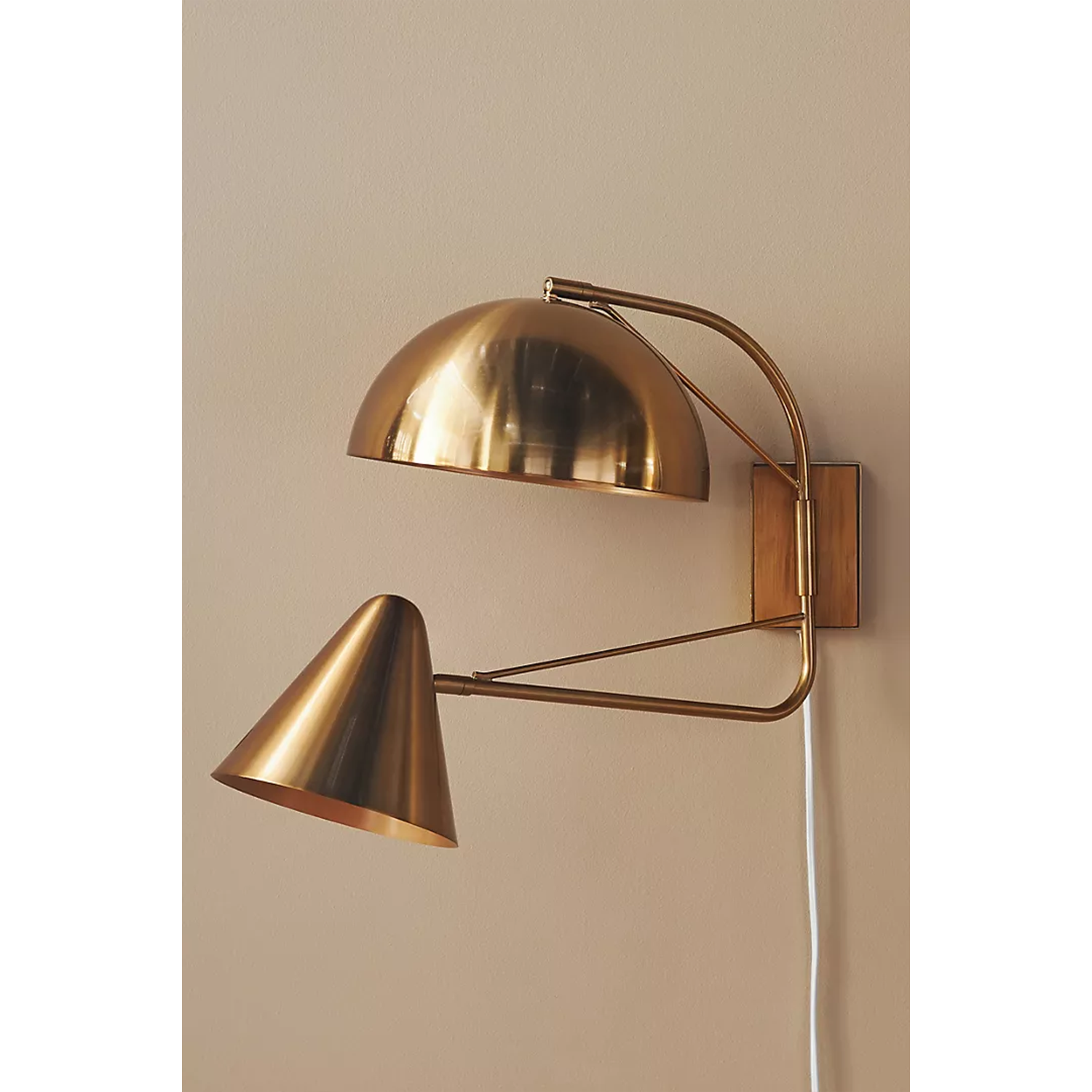 Amber Lewis for Anthropologie Mixed Shape Multi-Arm Sconce in Brass