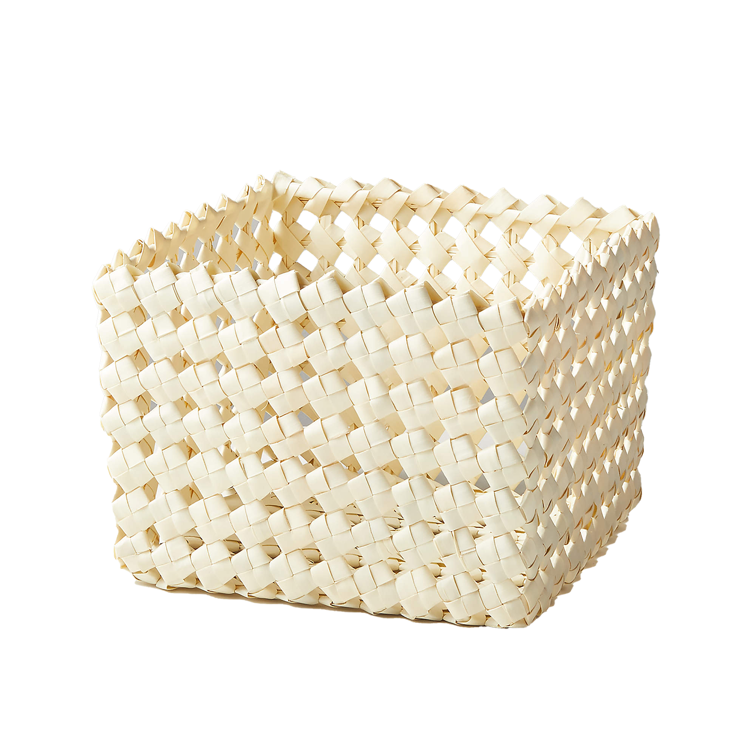ferris ivory square basket cb2