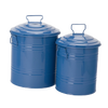 blue galvanized steel buckets