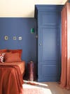blue bedroom cabinet
