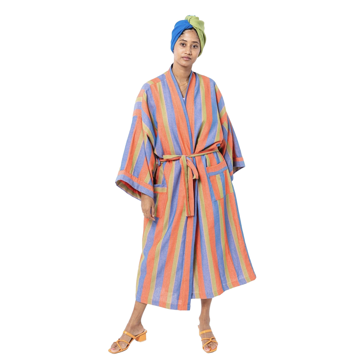 striped bath robe maisonette