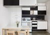 black and white modern kitchen