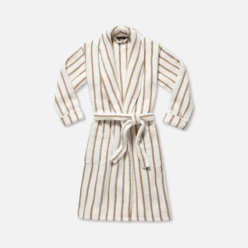 Caramel Striped Robe
