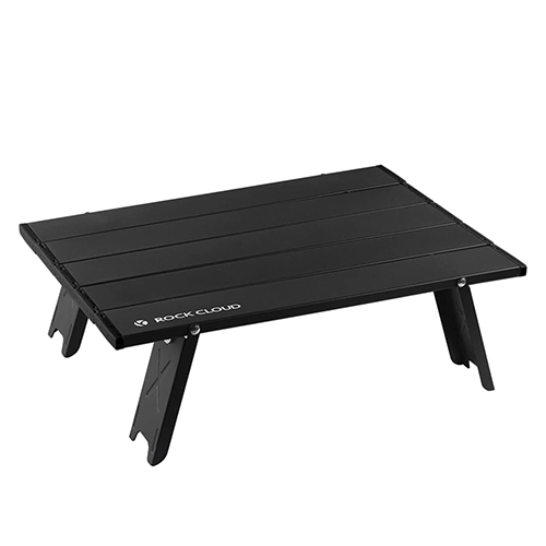 black foldable table