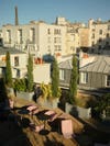hotel wallace rooftop overlooking paris