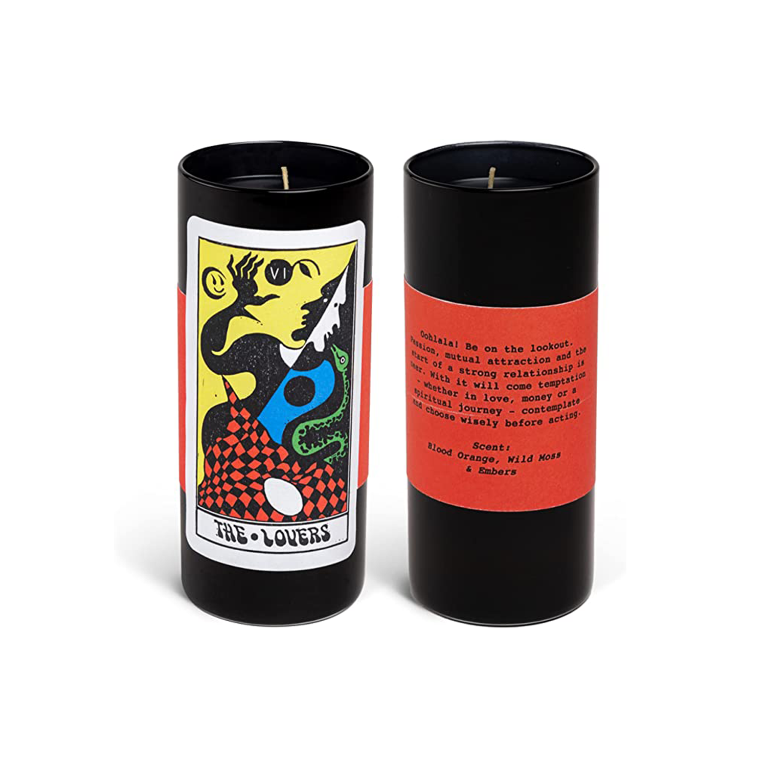 tarot candles the lovers card