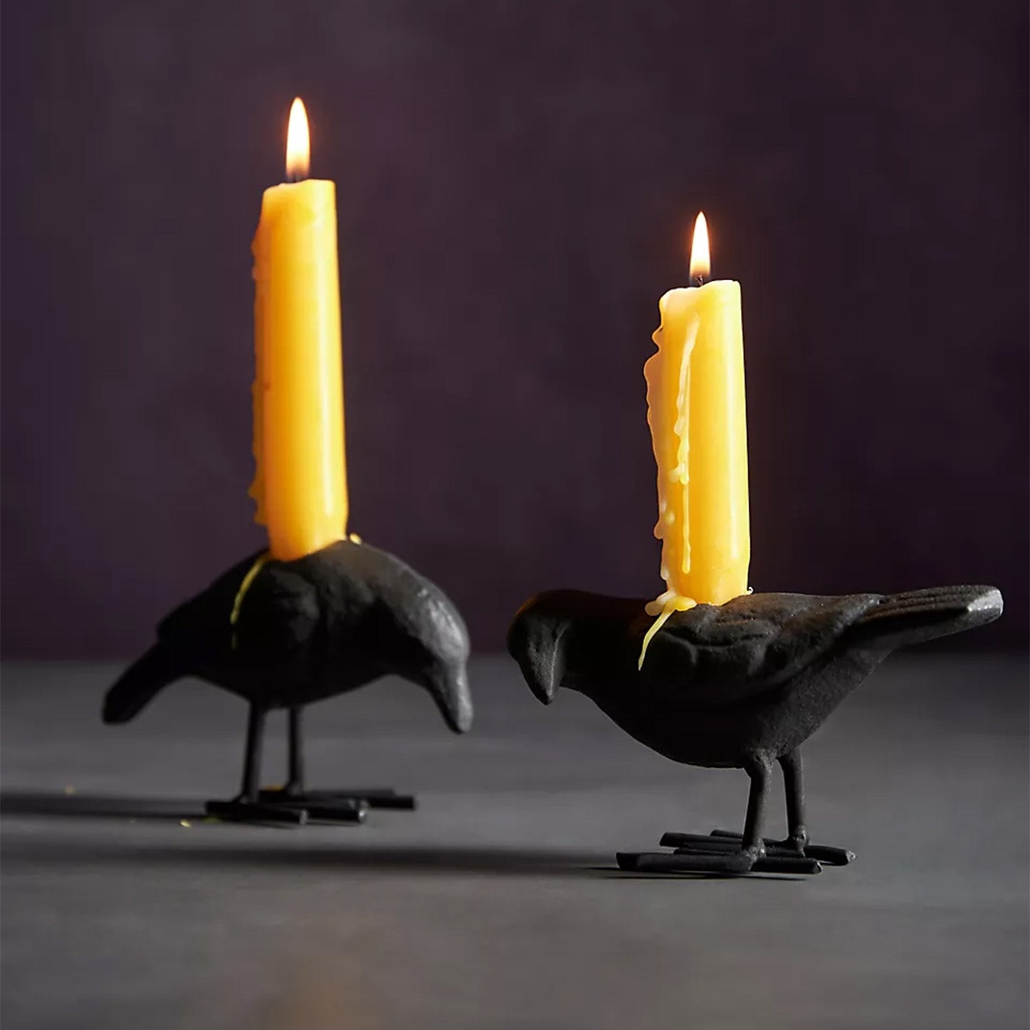 Crow Candle Holders