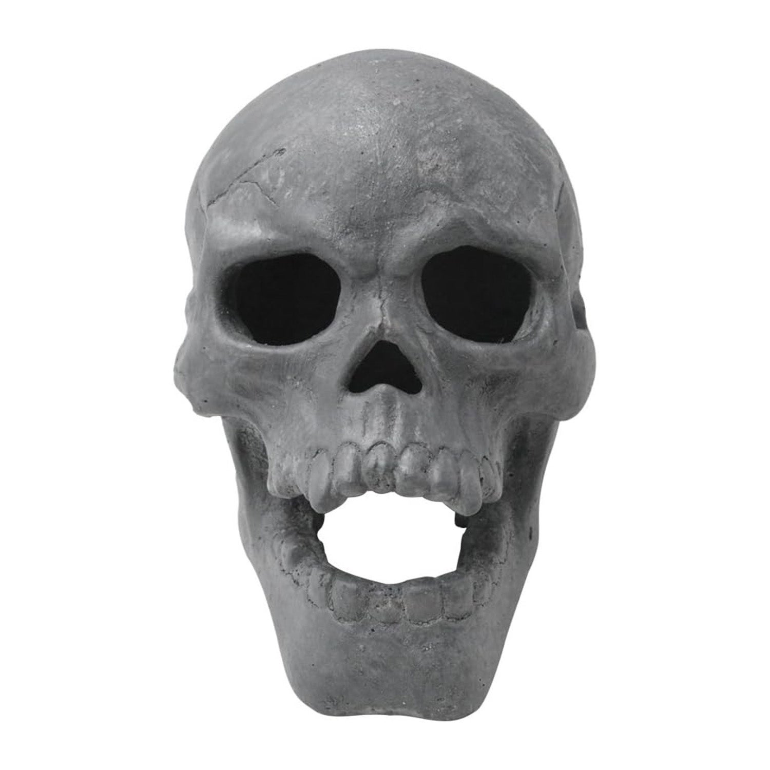 9-Inch Imitated Human Skull Gas Log for Indoor or Outdoor Fireplaces
