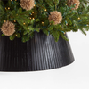 Skei Extra-Large Black Wood Christmas Tree Collar