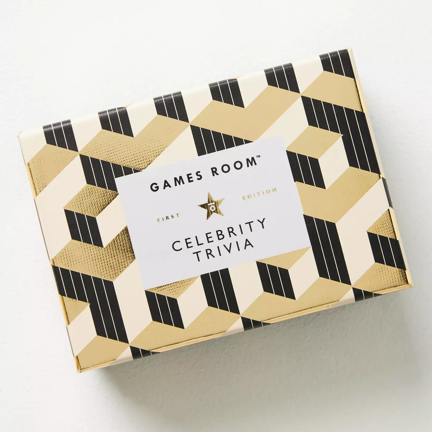 Gold and Black Box for Celebrity Trivia Game