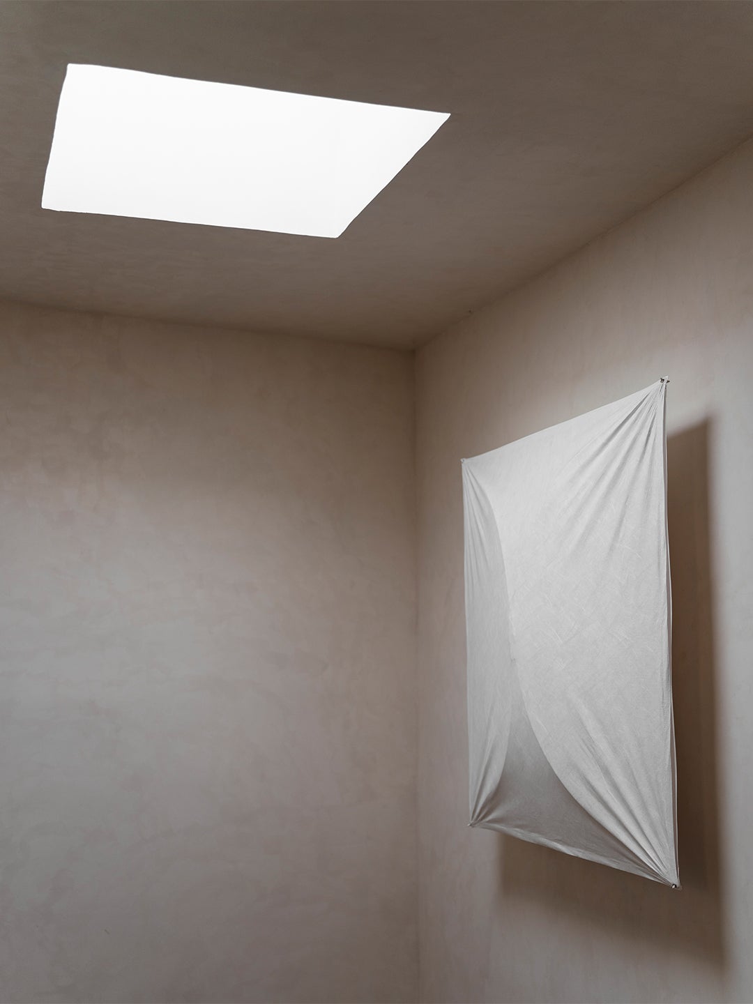 wall light near skylight