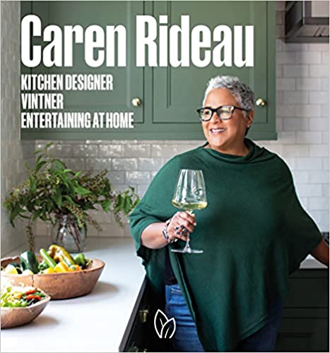 Caren Rideau in green kitchen