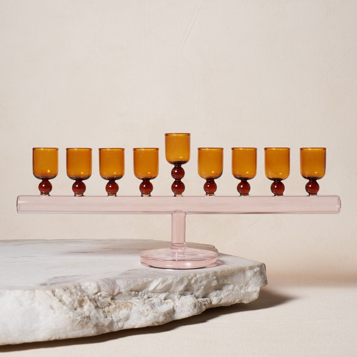 The Best Hanukkah Menorahs Celebrate the Materials of the Moment, From Travertine to Brass