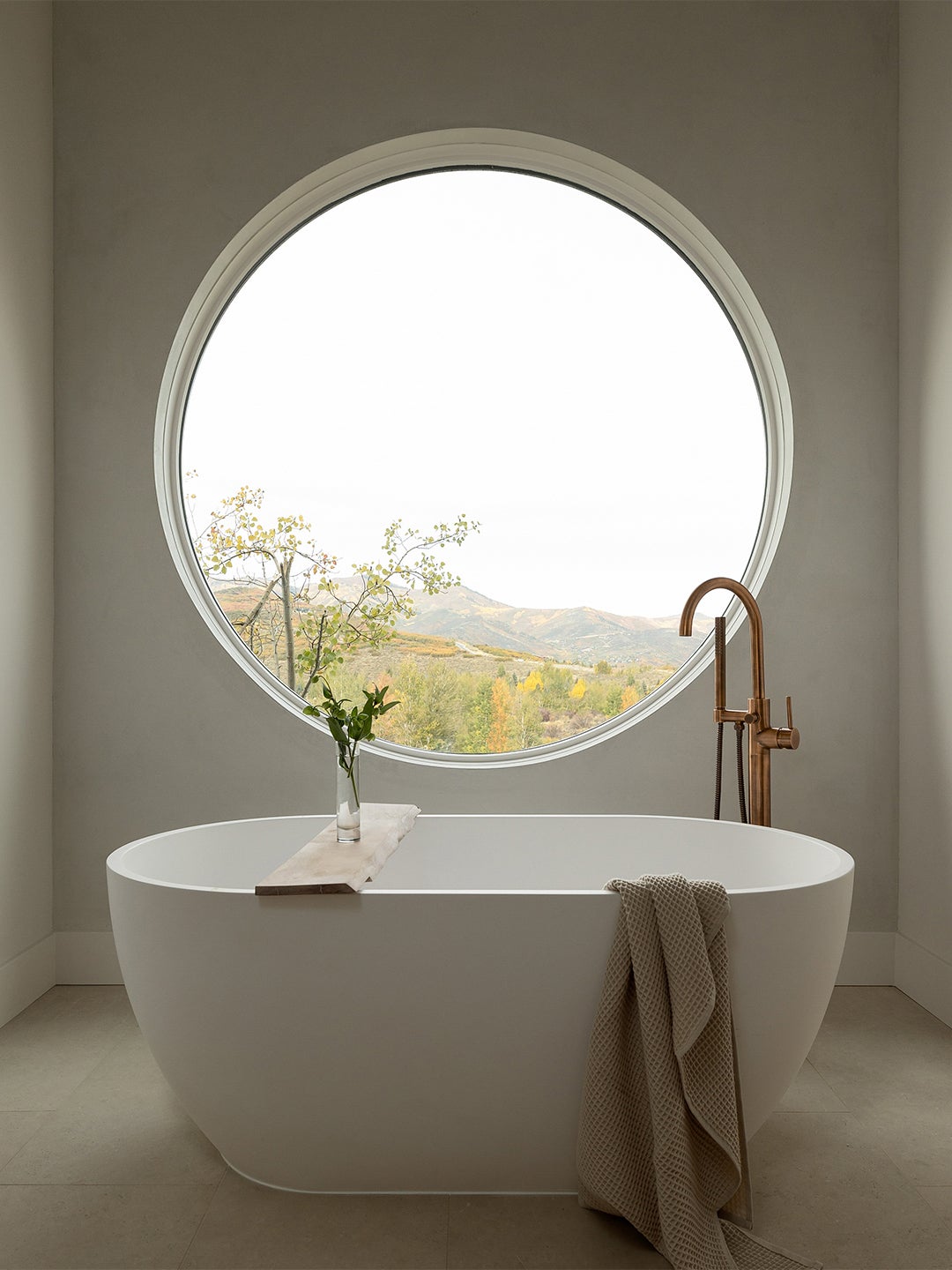 round bathroom window